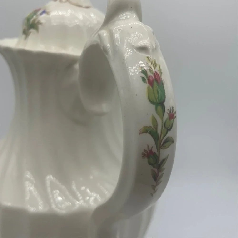 Vintage Myott Rose L429 Olde Chelsea Coffee Pot Rose Staffordshire Cottagecore
